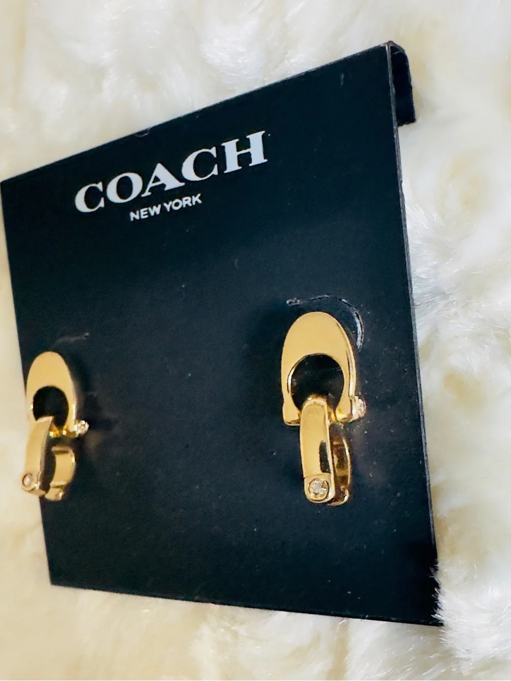 Coach • double C dangle earrings
